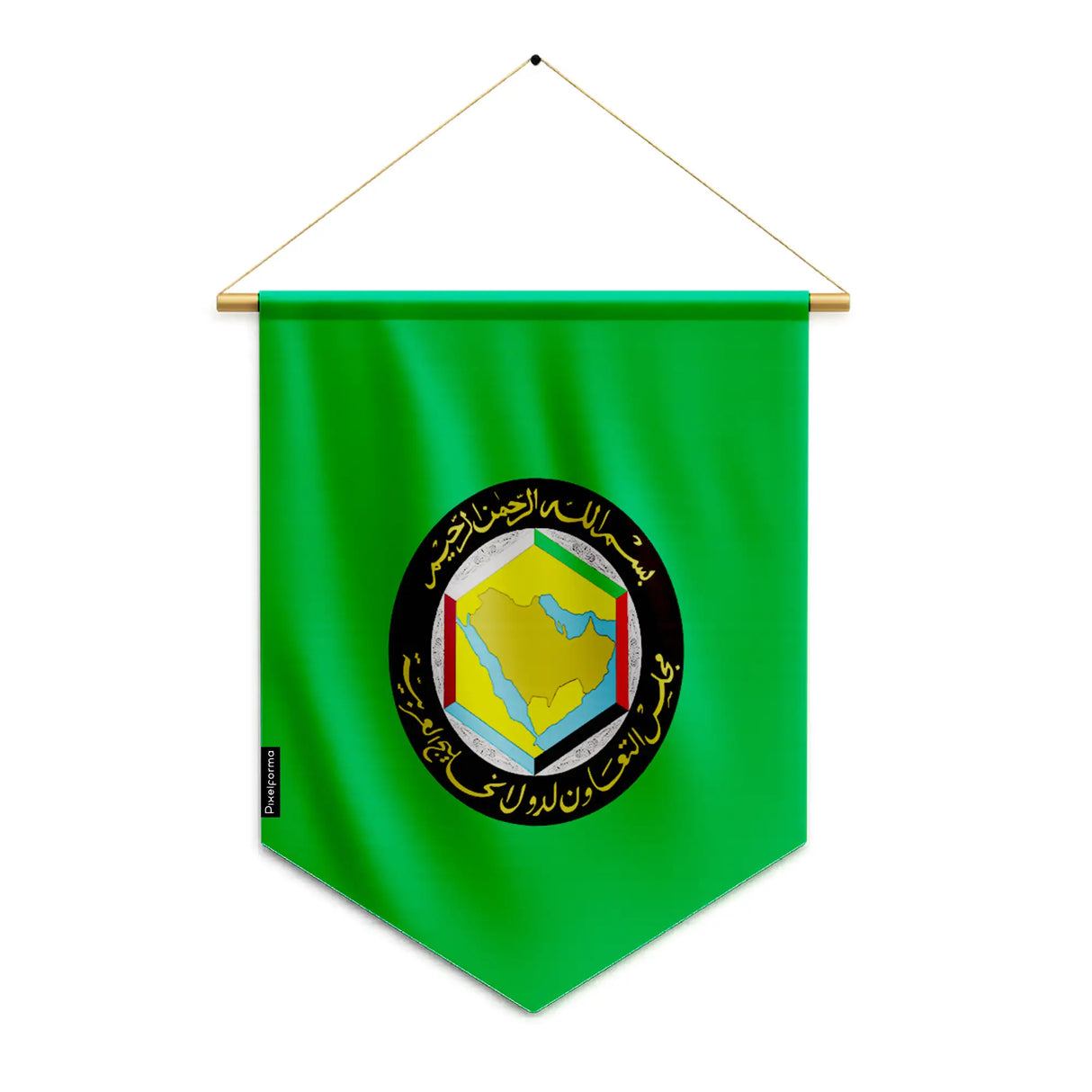 Fanion drapeau conseil de coopération du golfe en polyester