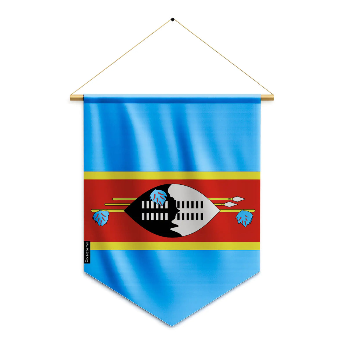 Fanion drapeau eswatini polyester à suspendre résistant