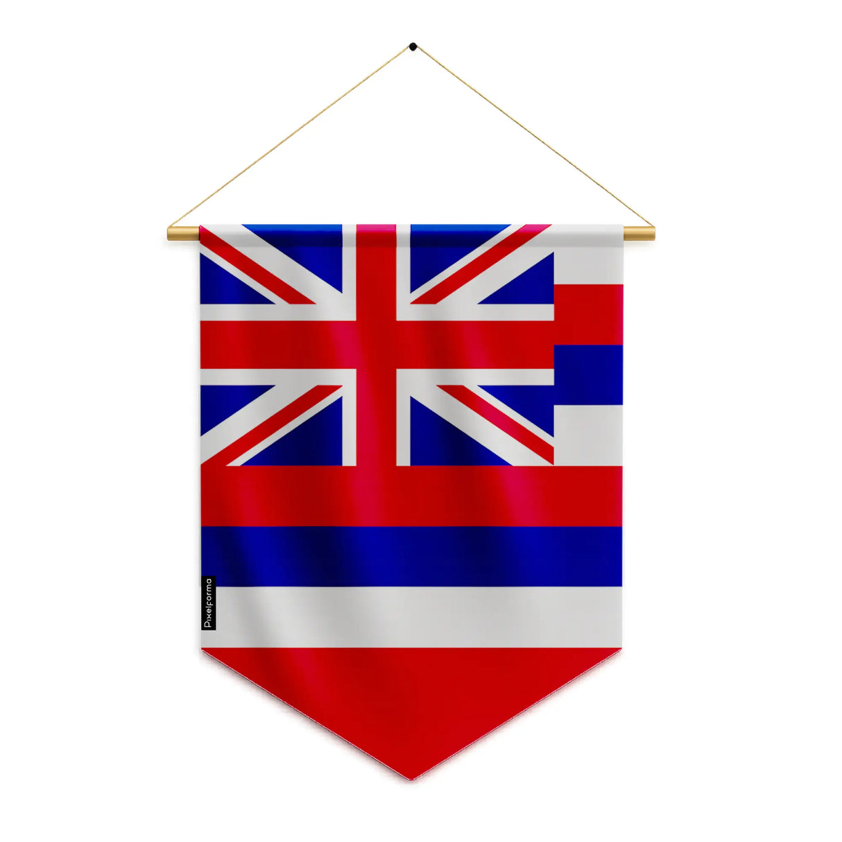 Fanion drapeau hawaï en polyester à suspendre coloré