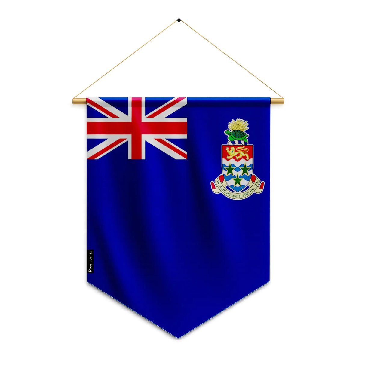 Fanion drapeau îles caïmans polyester à suspendre résistant