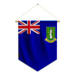 Fanion drapeau îles vierges britanniques polyester à suspendre