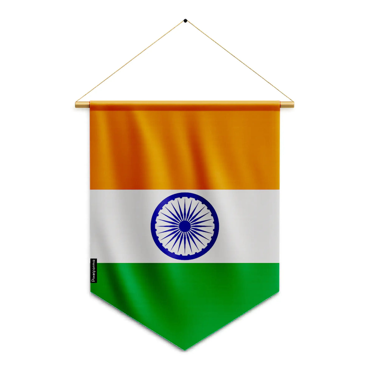 Fanion drapeau inde en polyester solide à suspendre