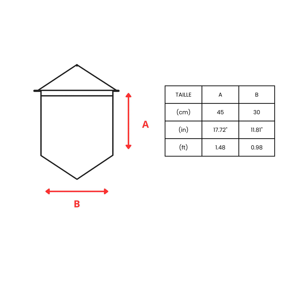Fanion drapeau lettonie polyester à suspendre résistant