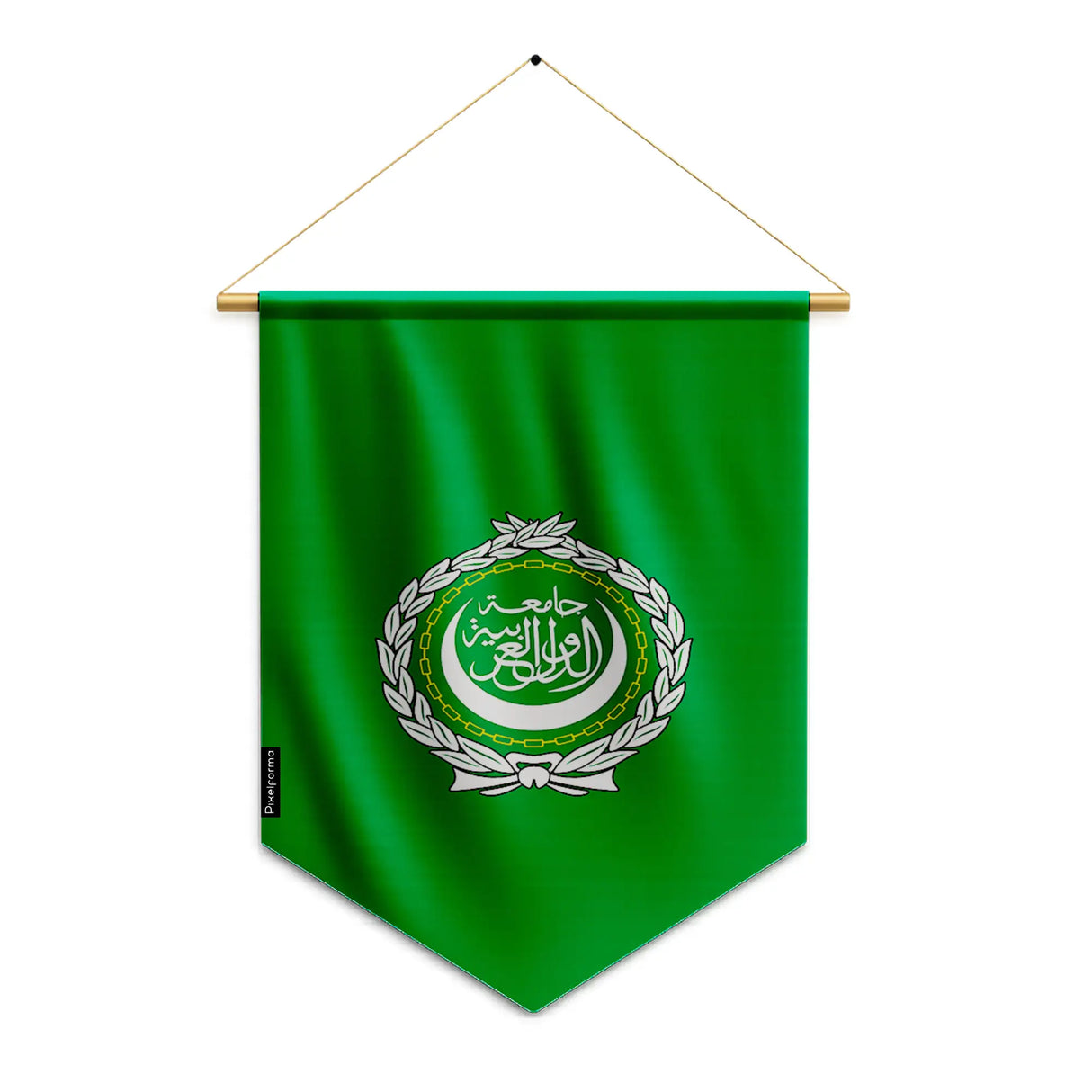Fanion drapeau ligue arabe en polyester à suspendre