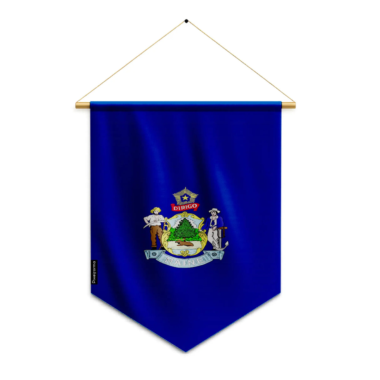 Fanion drapeau maine en polyester à suspendre décoration