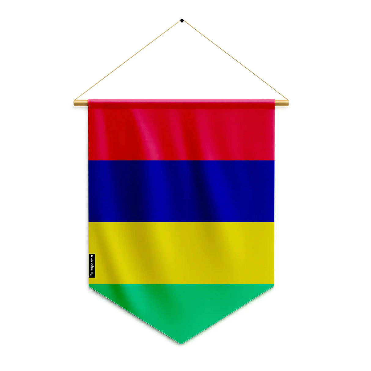 Fanion drapeau maurice polyester à suspendre résistant
