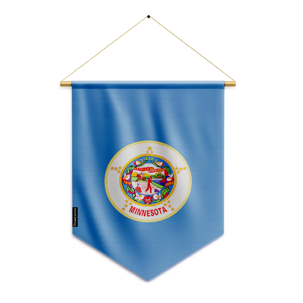 Fanion drapeau minnesota en polyester à suspendre robuste