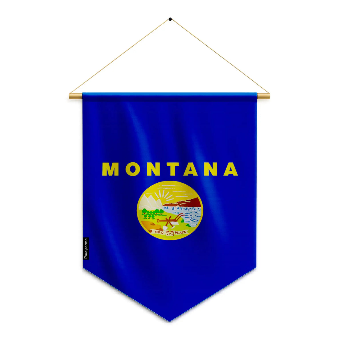 Fanion drapeau montana en polyester à suspendre décoratif