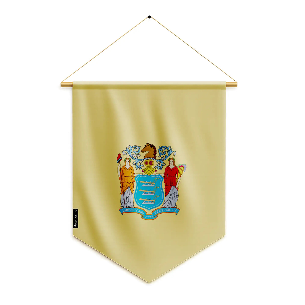 Fanion drapeau new jersey en polyester à suspendre