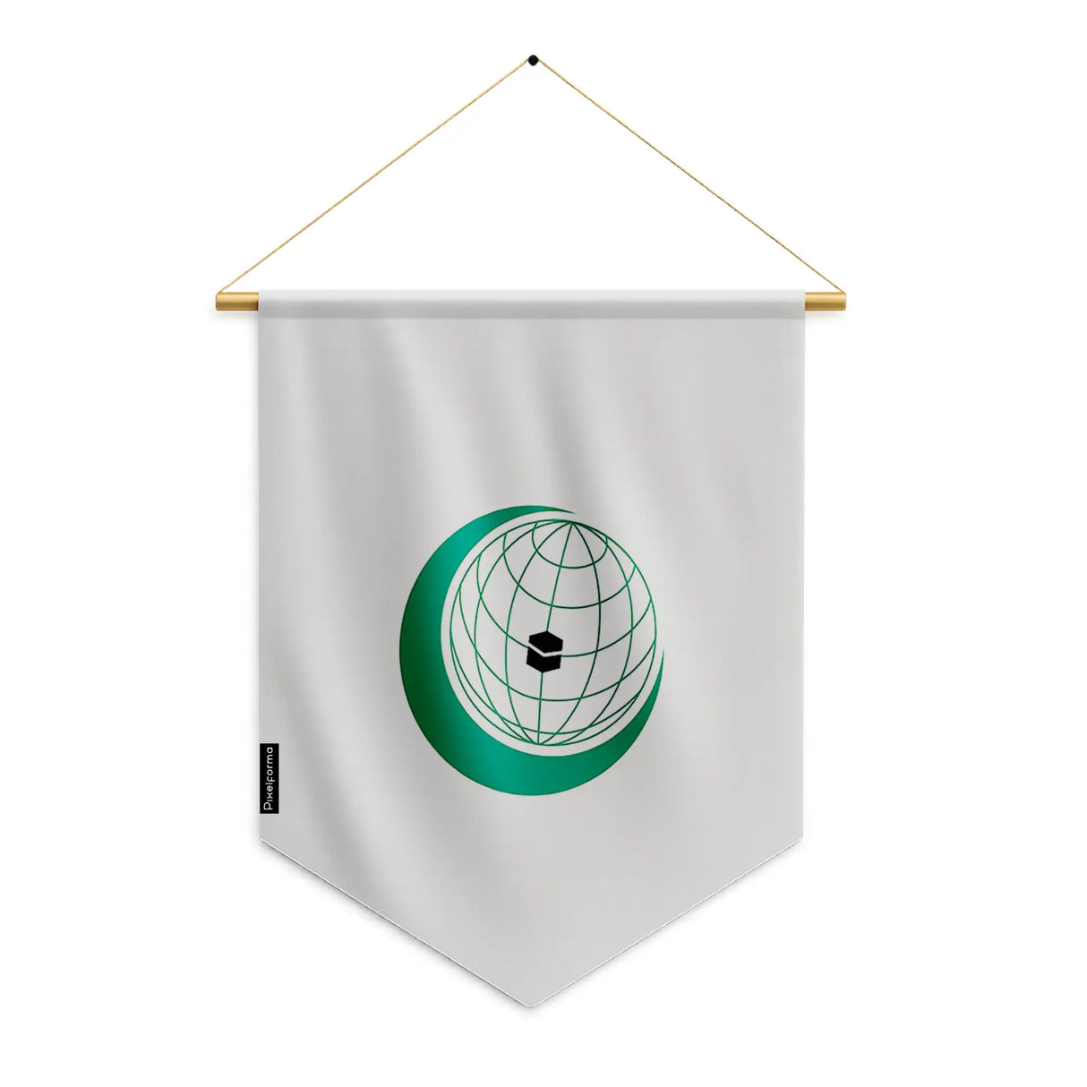Fanion drapeau organisation coopération islamique en polyester