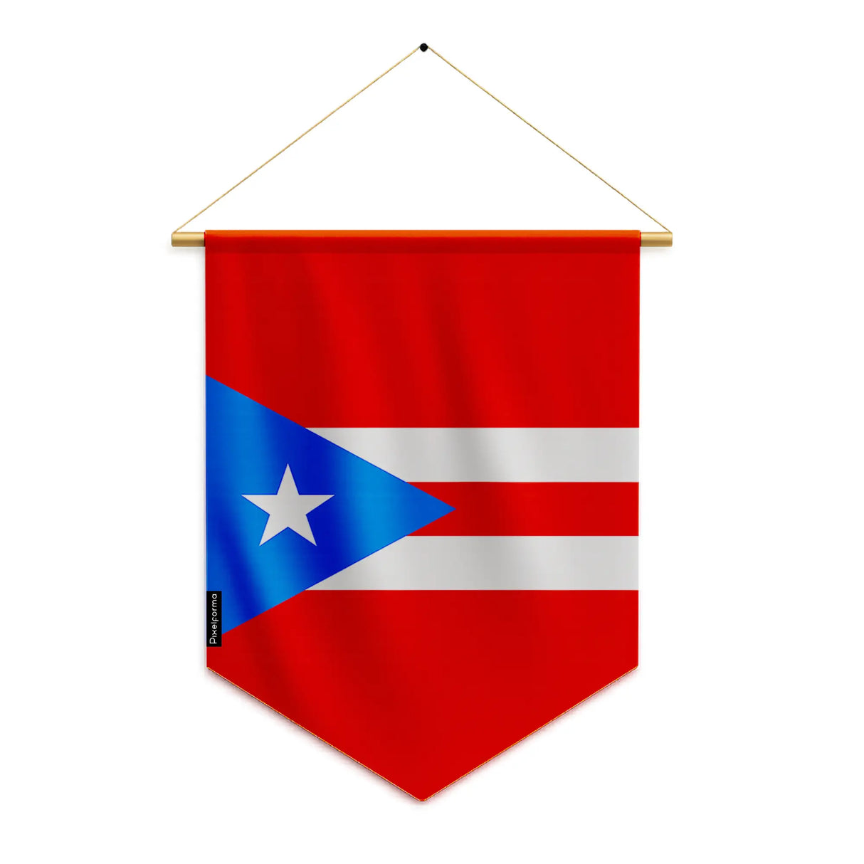 Fanion drapeau porto rico polyester à suspendre résistant