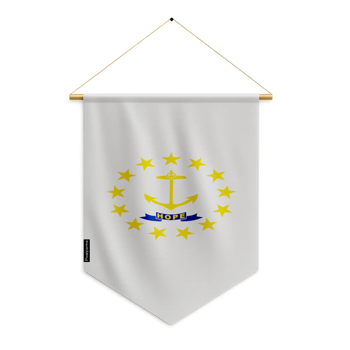 Fanion drapeau rhode island polyester à suspendre décoratif