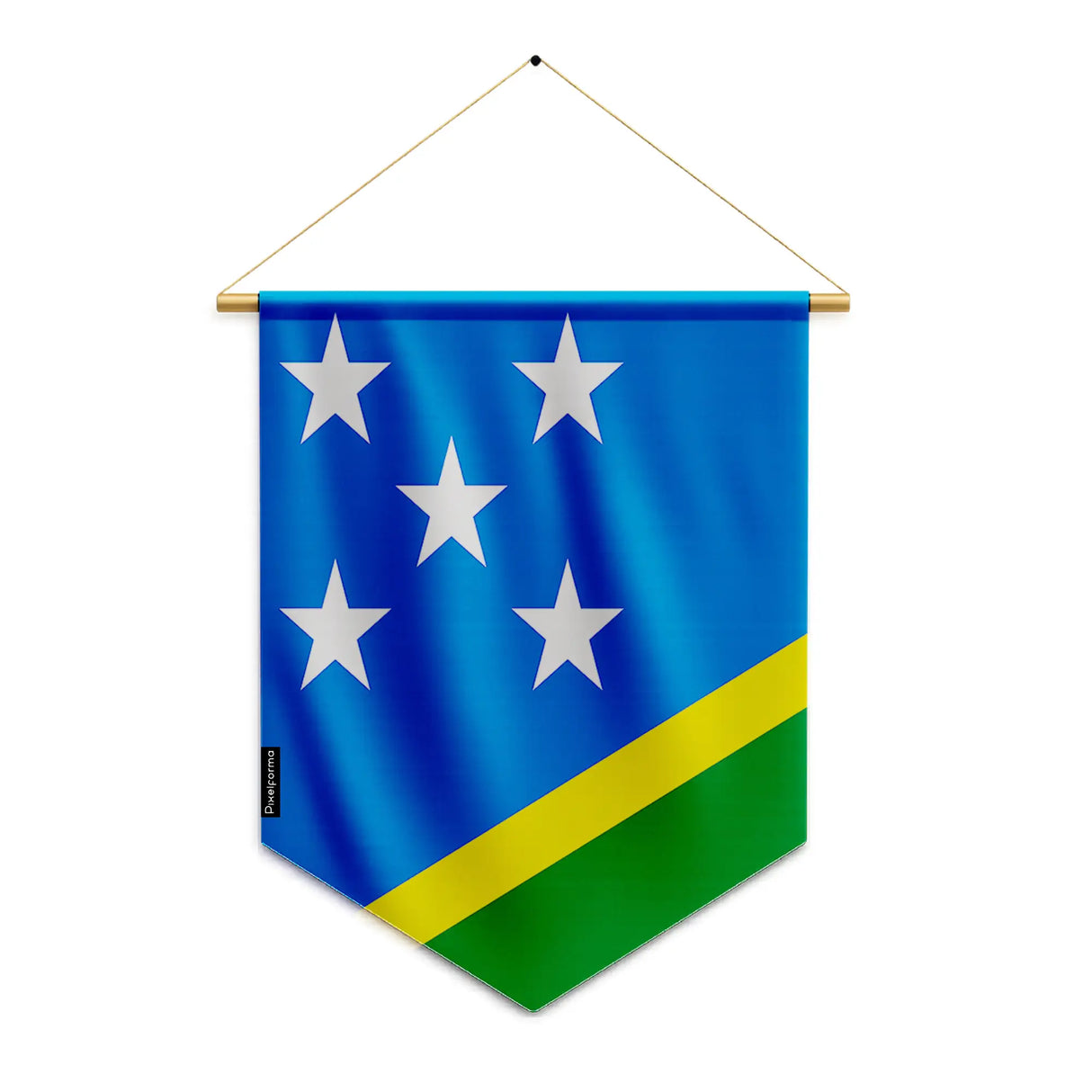 Fanion drapeau salomon polyester à suspendre résistant