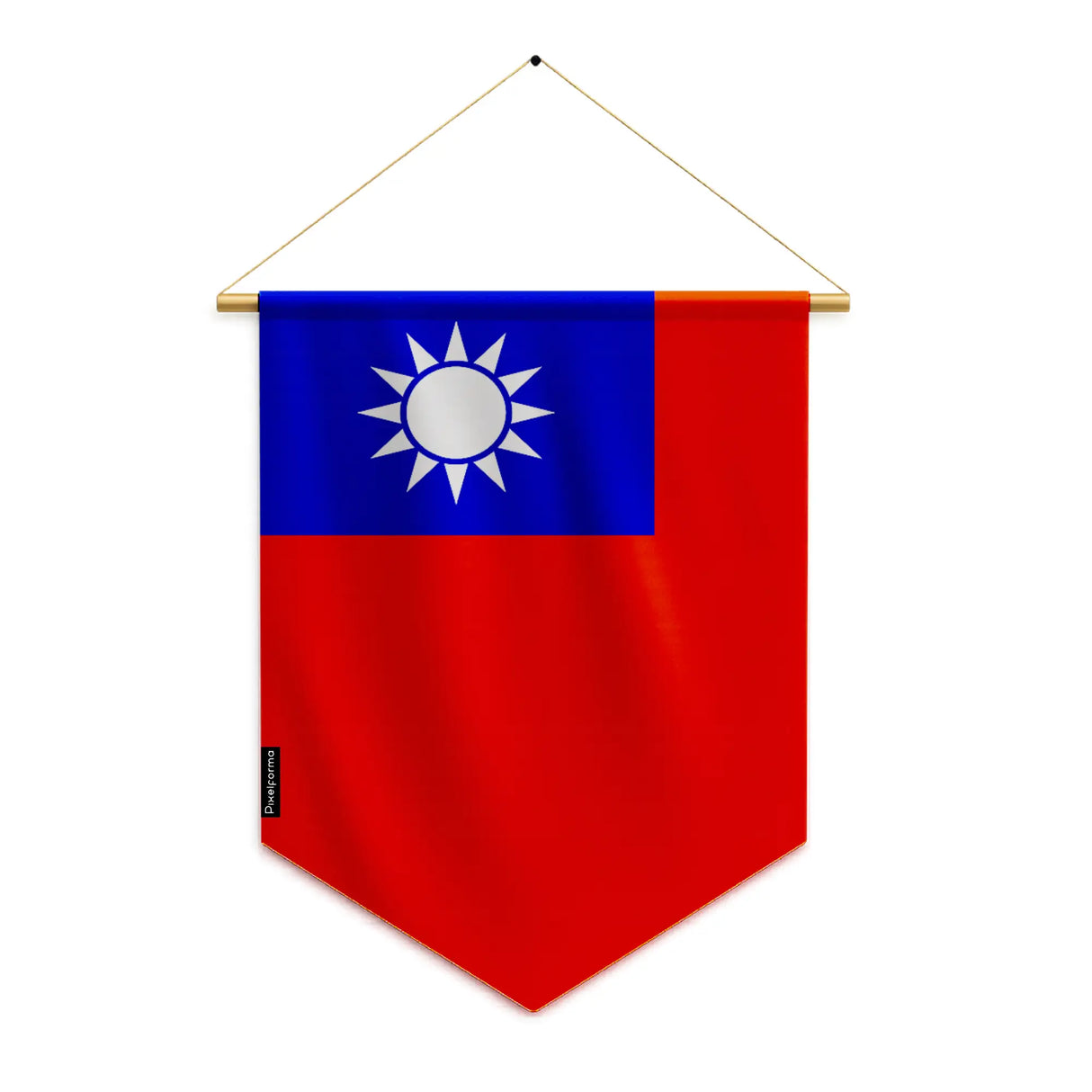 Fanion drapeau taïwan en polyester à suspendre durable
