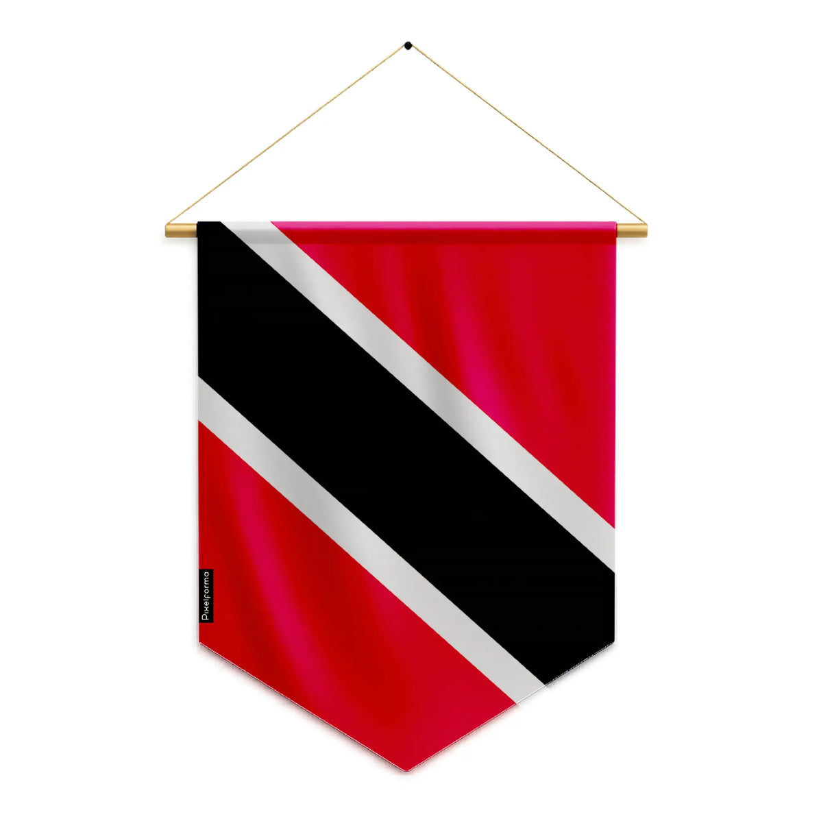 Fanion drapeau trinité-et-tobago polyester à suspendre