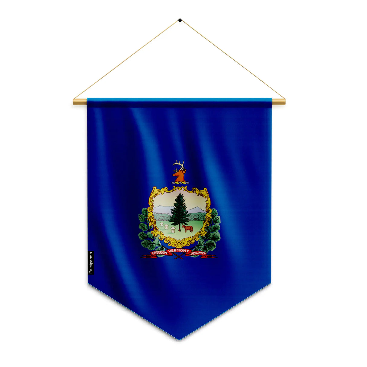 Fanion drapeau vermont polyester à suspendre décoratif