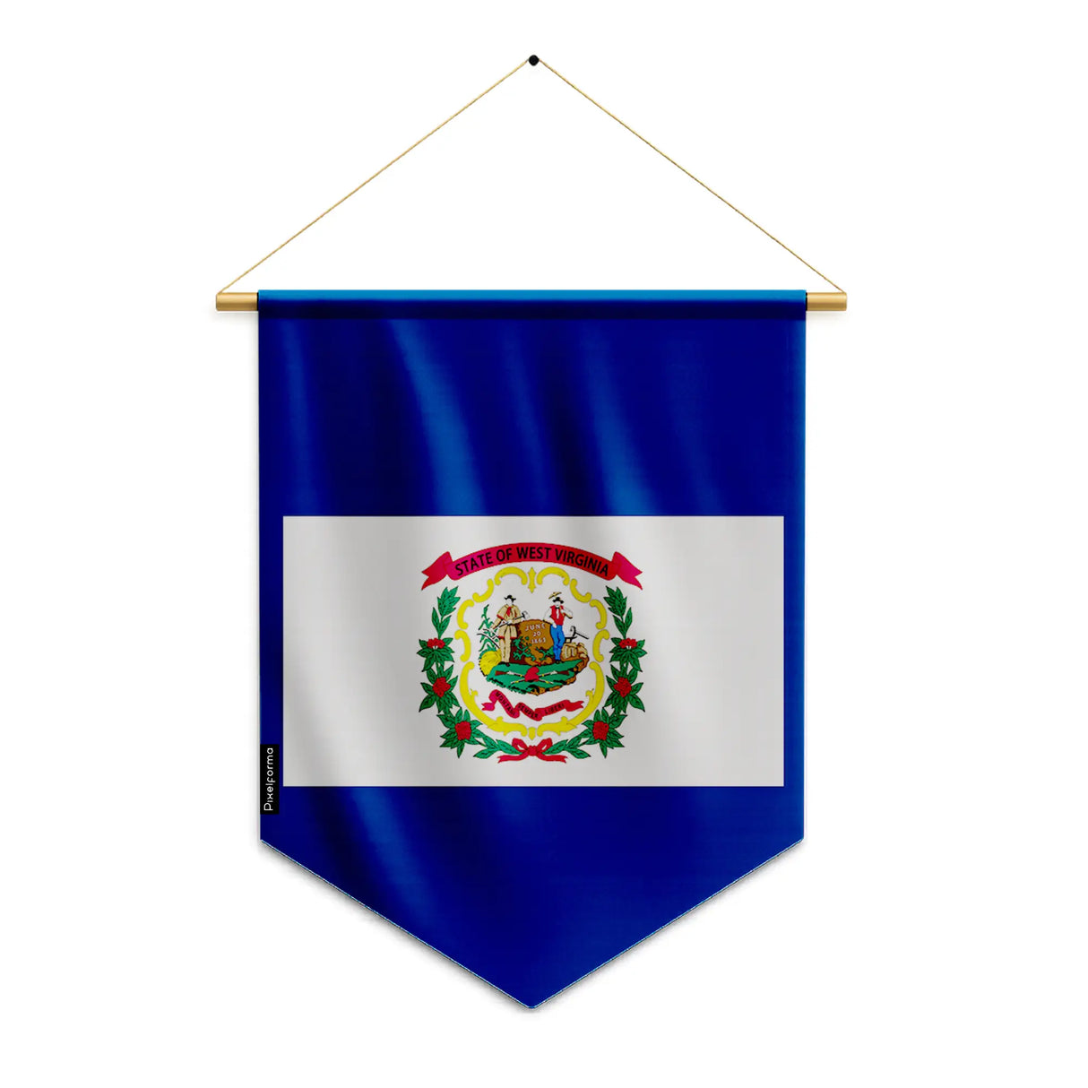 Fanion drapeau virginie-occidentale polyester à suspendre