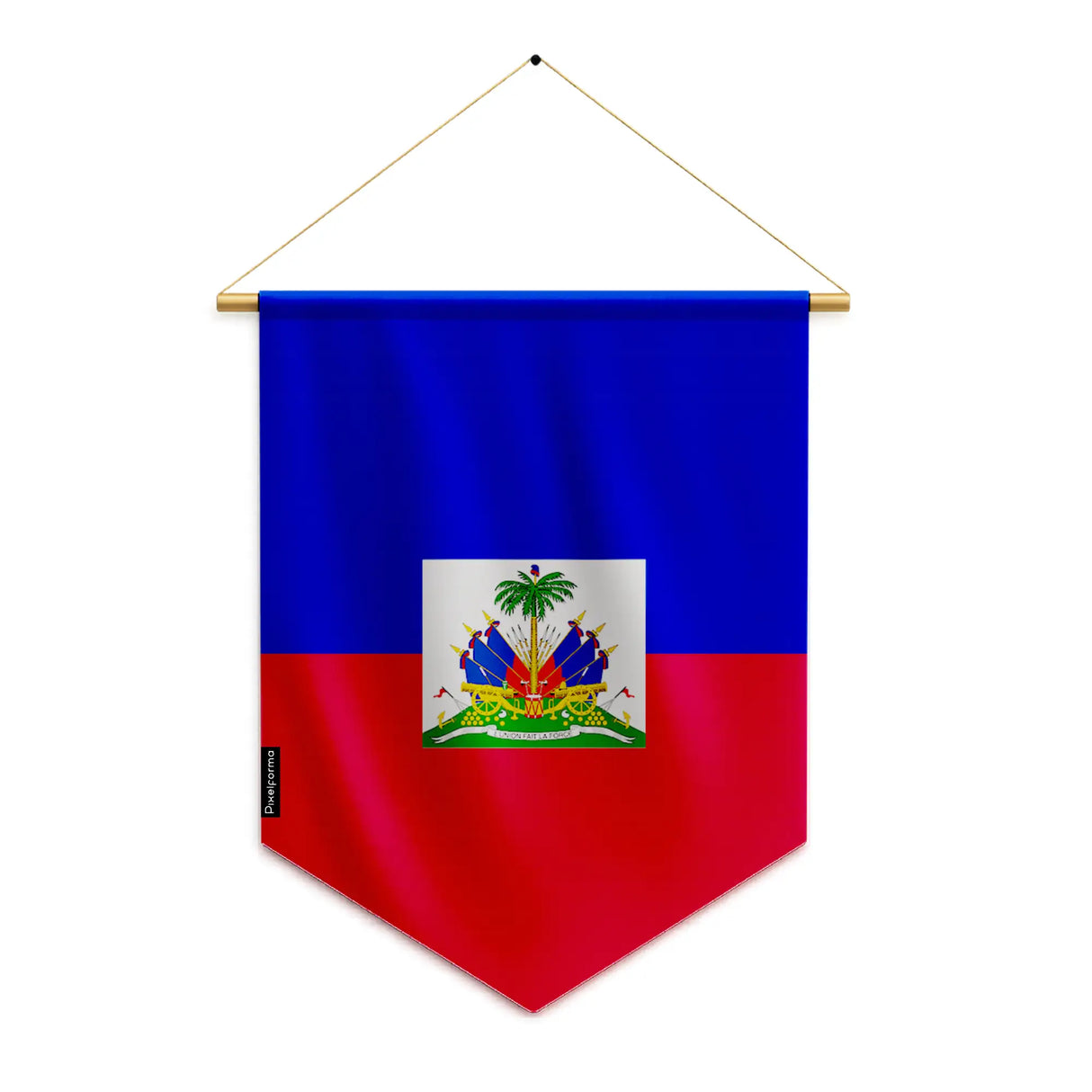 Fanion haïti polyester à suspendre résistance aux usages