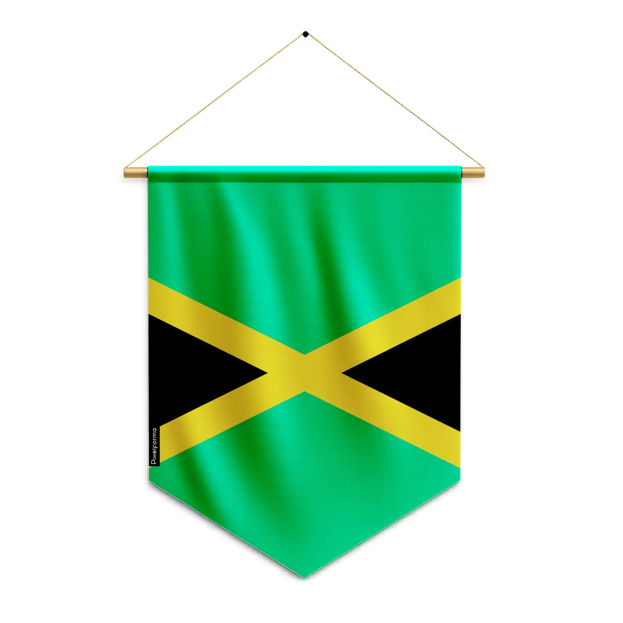 Fanion jamaïque polyester durable couleurs éclatantes