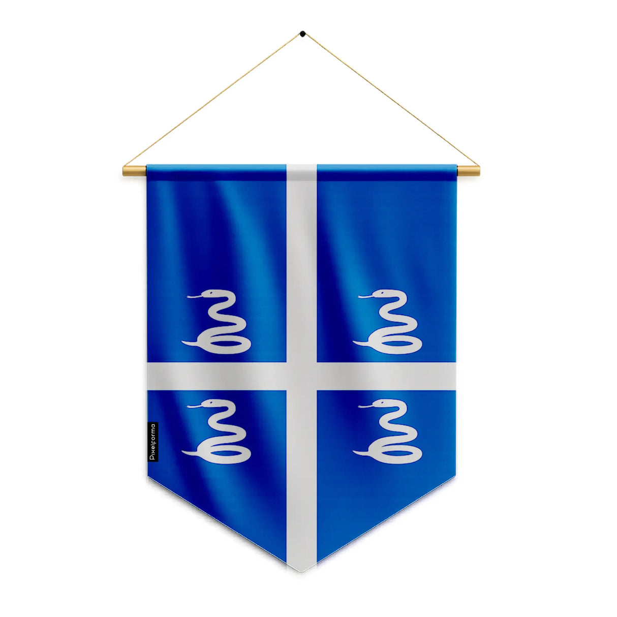 Fanion martinique en polyester durable couleurs éclatantes