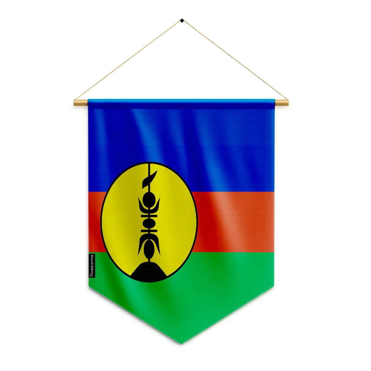 Fanion nouvelle-calédonie polyester couleurs éclatantes