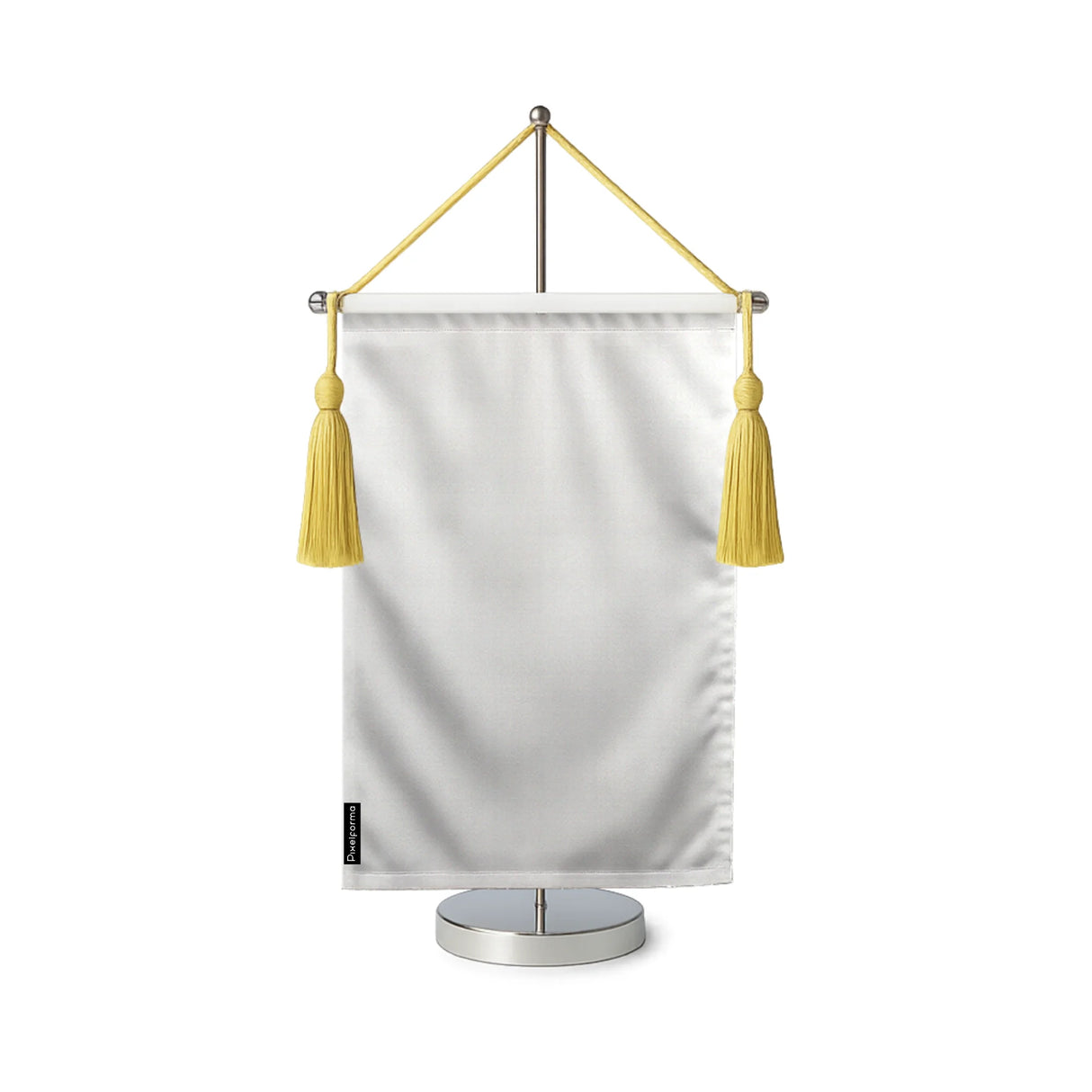 Fanion table drapeau blanc en polyester