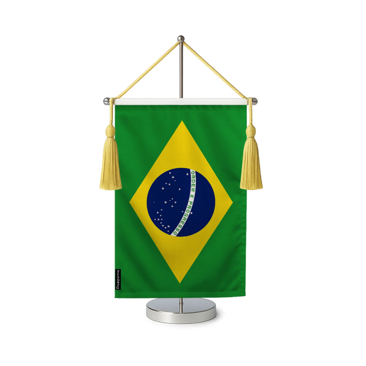 Fanion table drapeau brésil en polyester