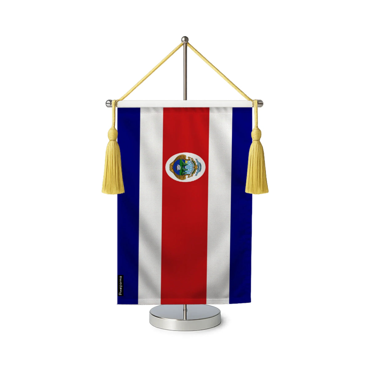 Fanion table drapeau costa rica en polyester