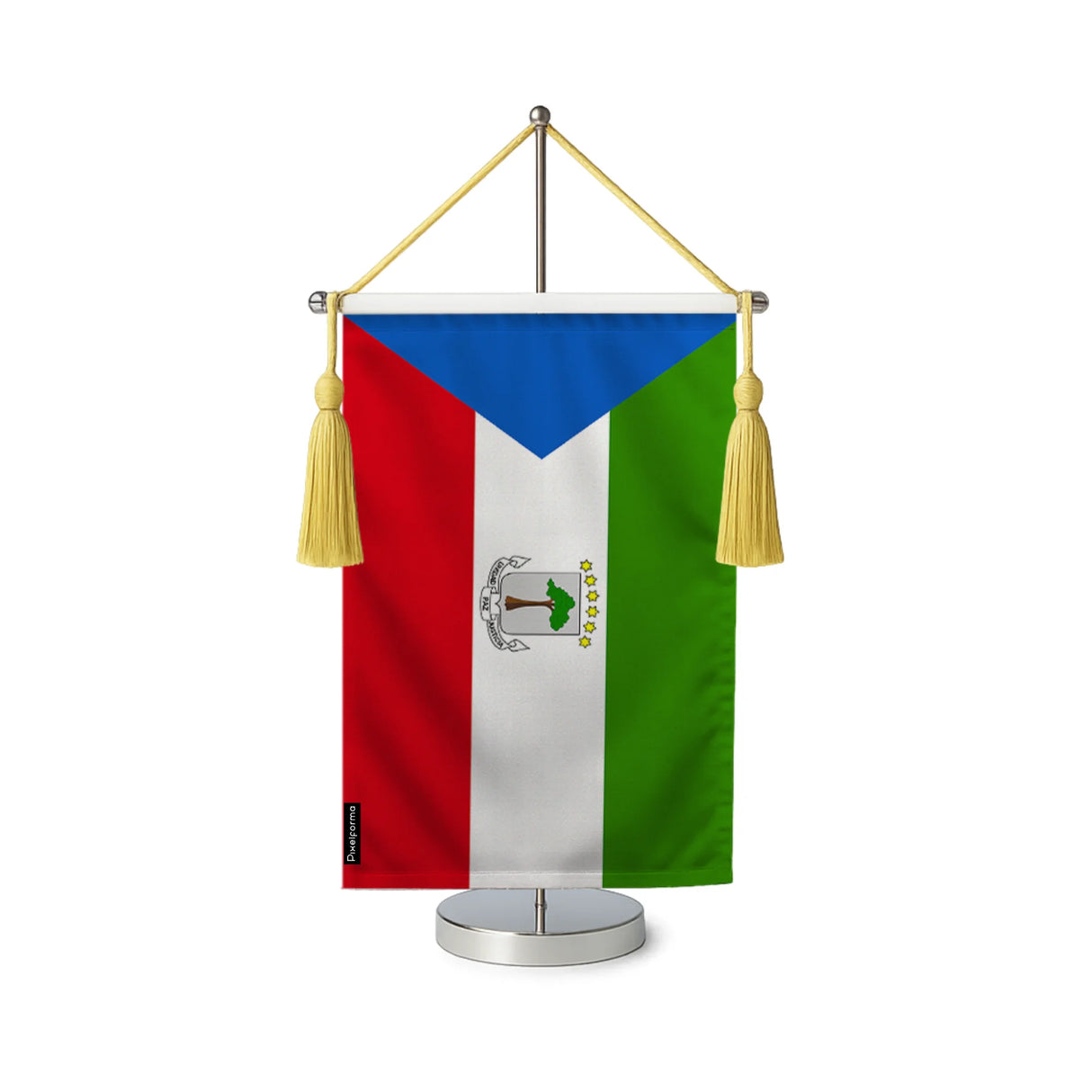 Fanion table drapeau guinée équatoriale en polyester