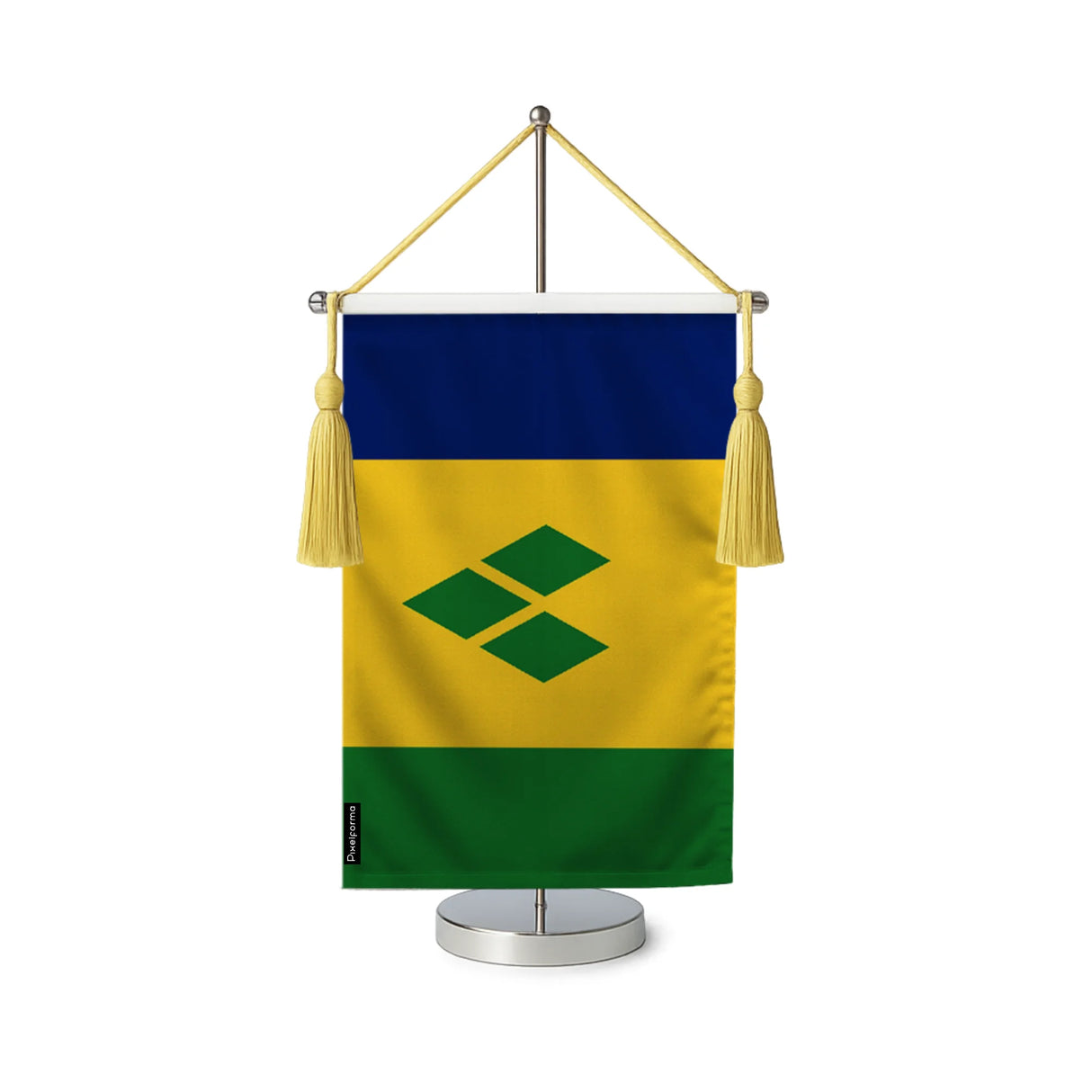 Fanion table drapeau saint-vincent-et-les-grenadines en polyester