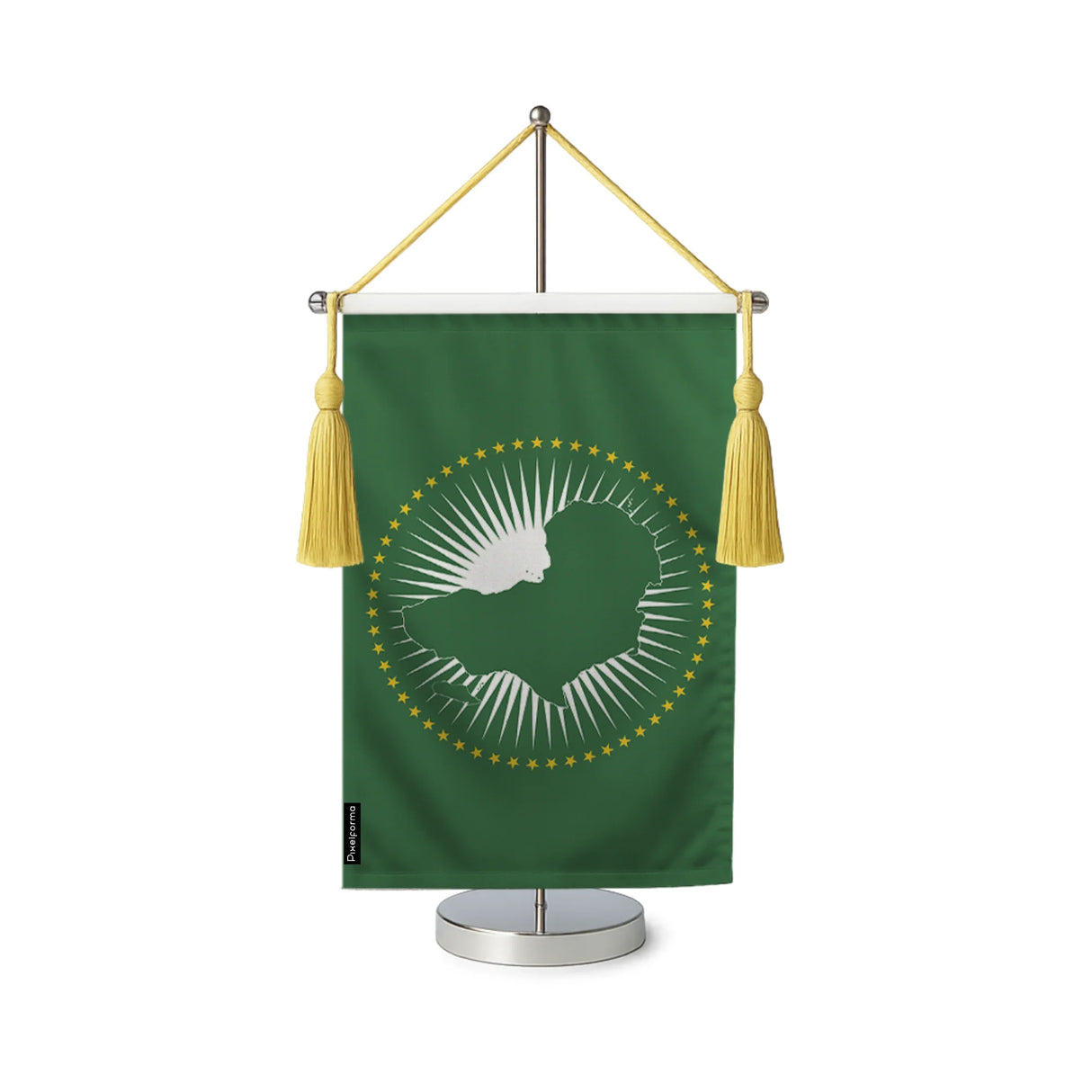 Fanion table drapeau union africaine en polyester