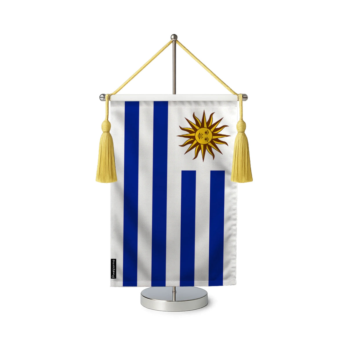 Fanion table drapeau uruguay en polyester