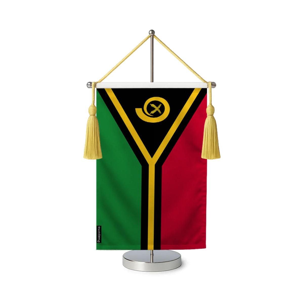 Fanion table drapeau vanuatu en polyester
