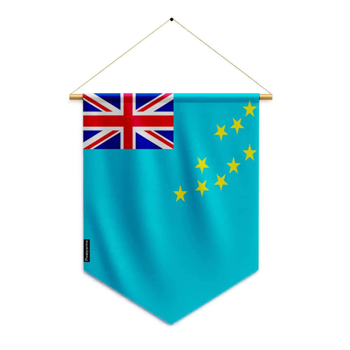 Fanion tuvalu en polyester à suspendre qualité supérieure