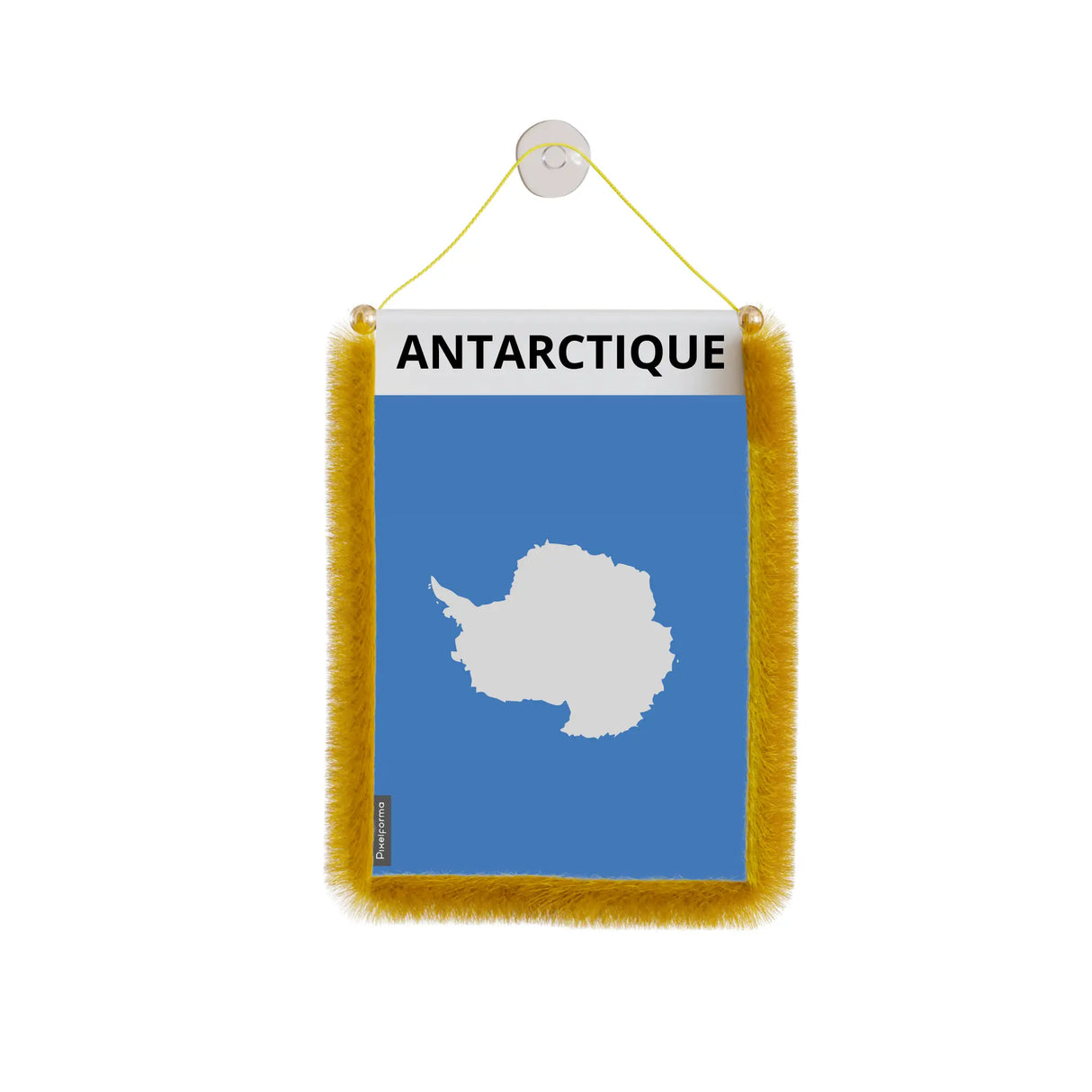 Fanion voiture antarctique polyester à suspendre élégant