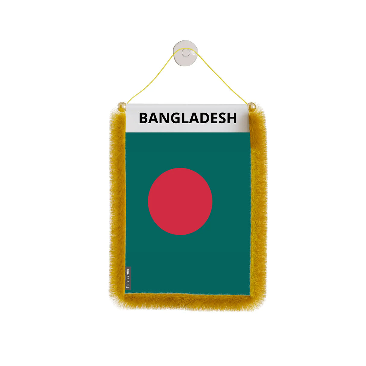 Fanion voiture drapeau bangladesh polyester à suspendre
