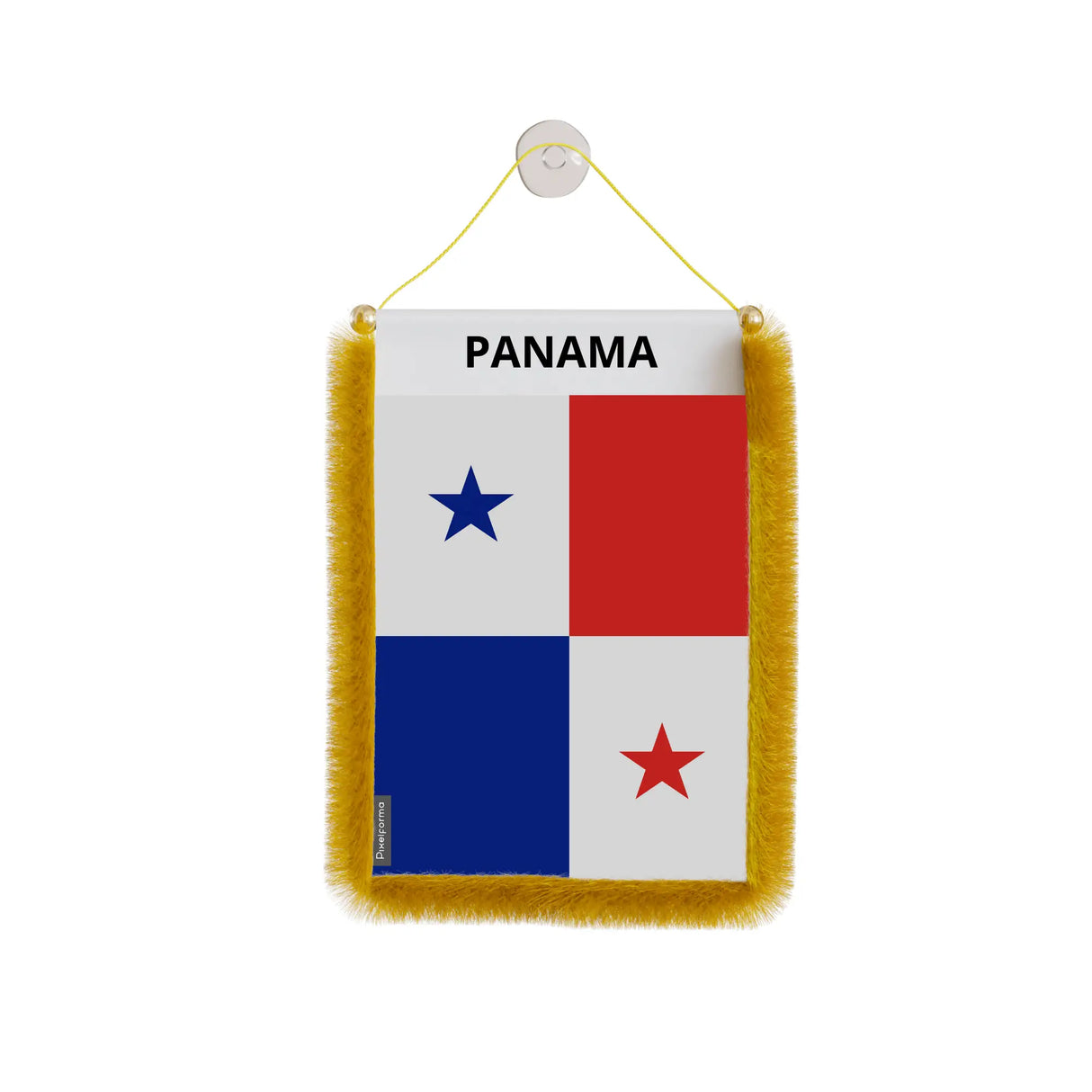 Fanion voiture drapeau panama polyester à suspendre élégant