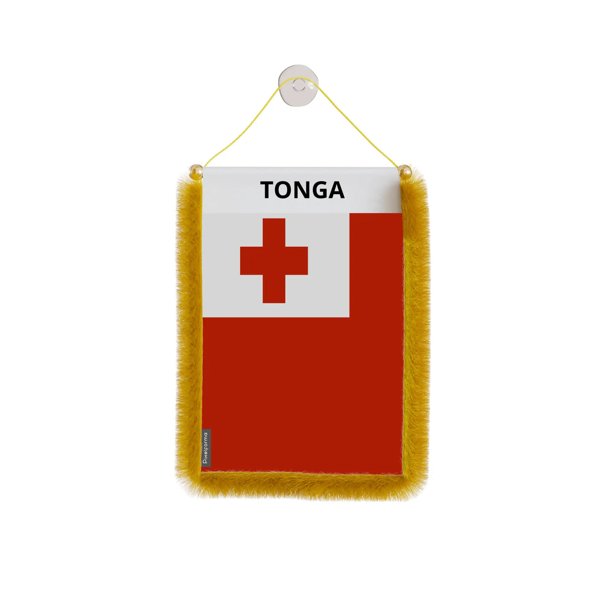 Fanion voiture drapeau tonga polyester à suspendre élégant