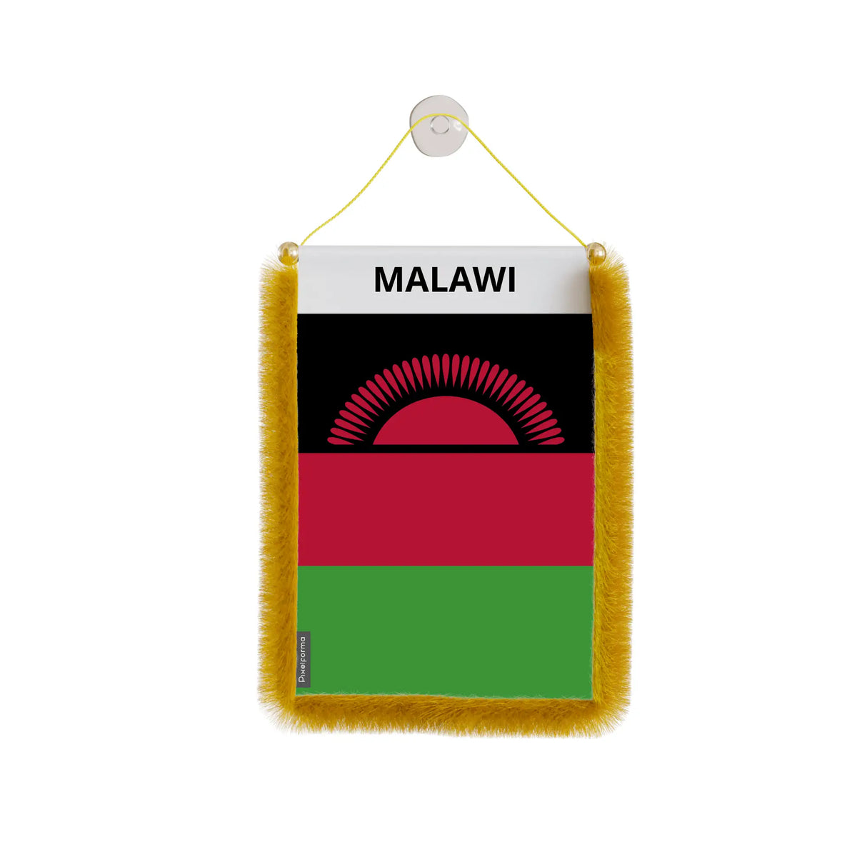 Fanion voiture malawi en polyester à suspendre élégant