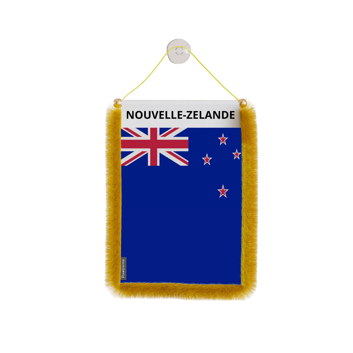 Fanion voiture nouvelle-zelande polyester à suspendre