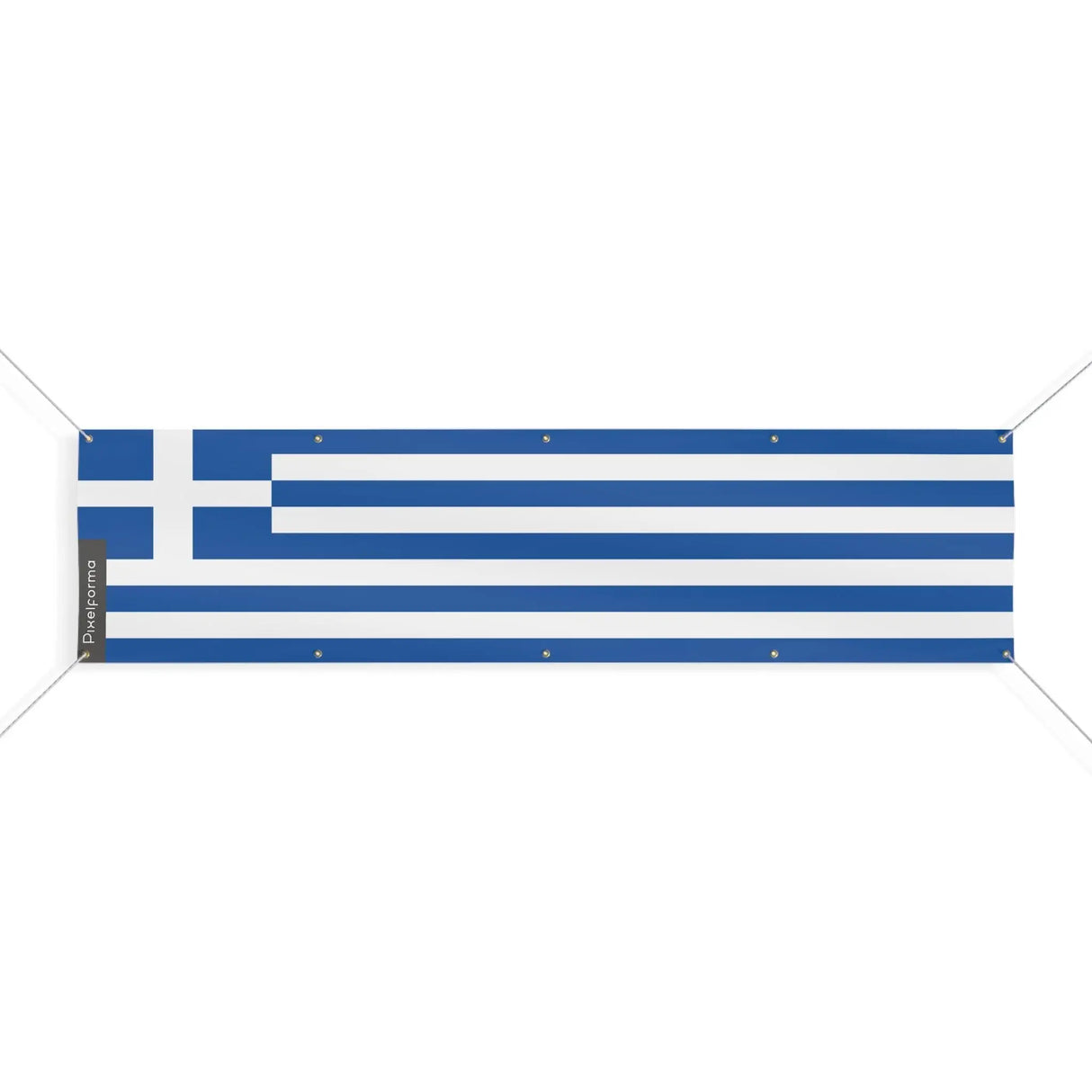 Grand drapeau grèce polyester résistant aux intempéries