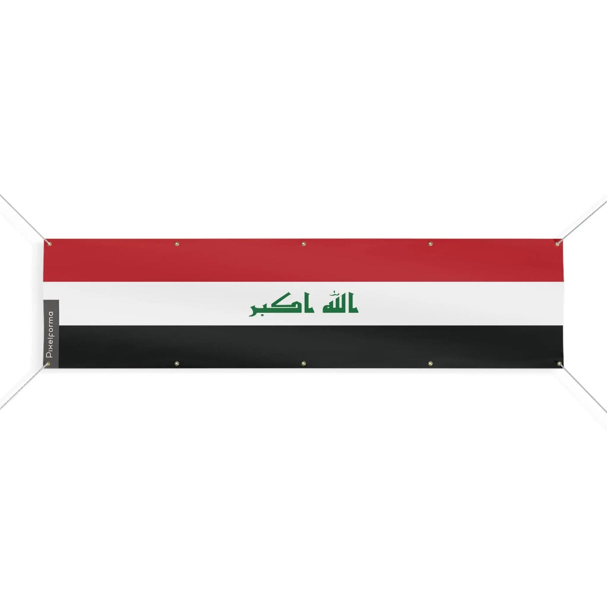 Grand drapeau irak en polyester résistant 10 œillets
