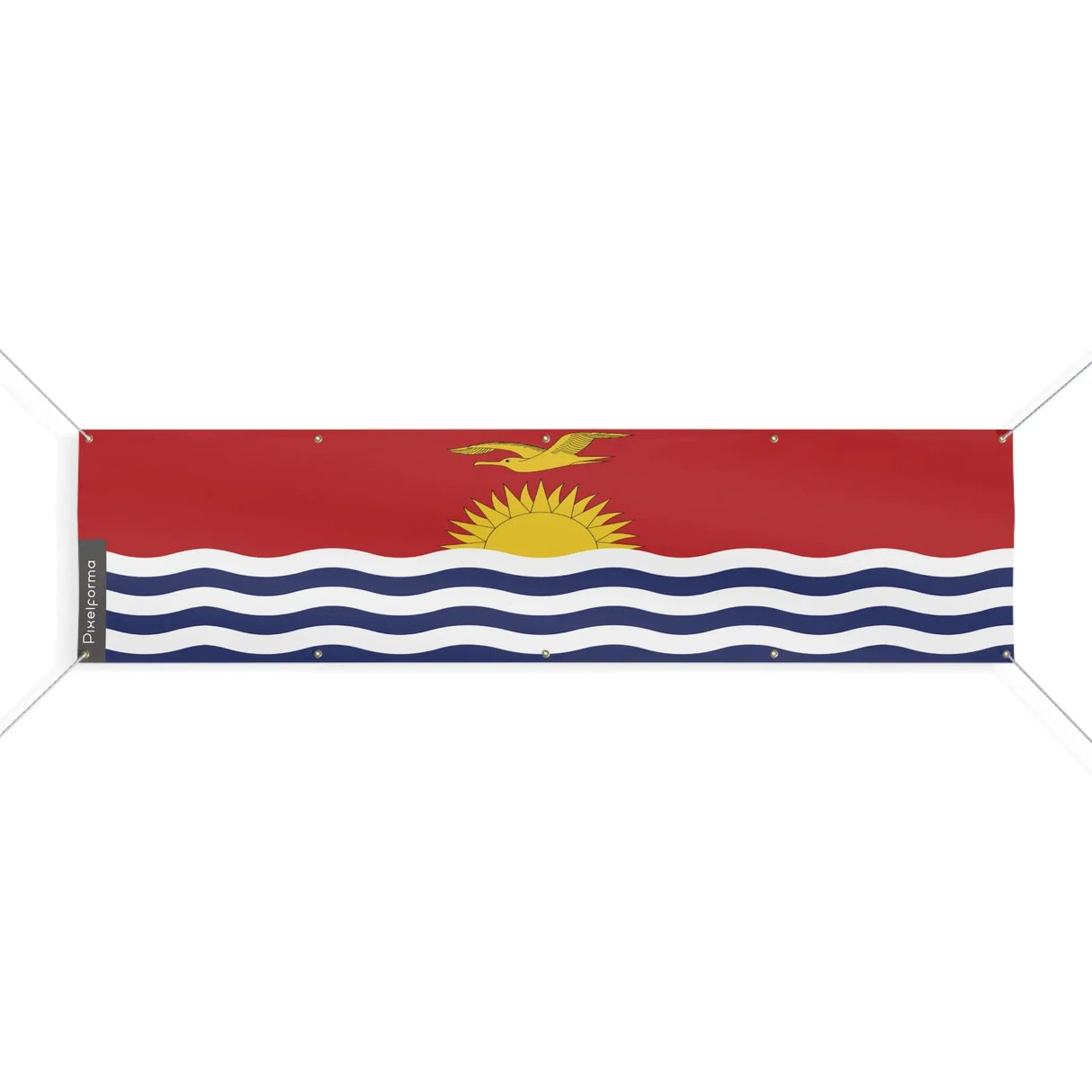 Grand drapeau kiribati en polyester résistant aux intempéries
