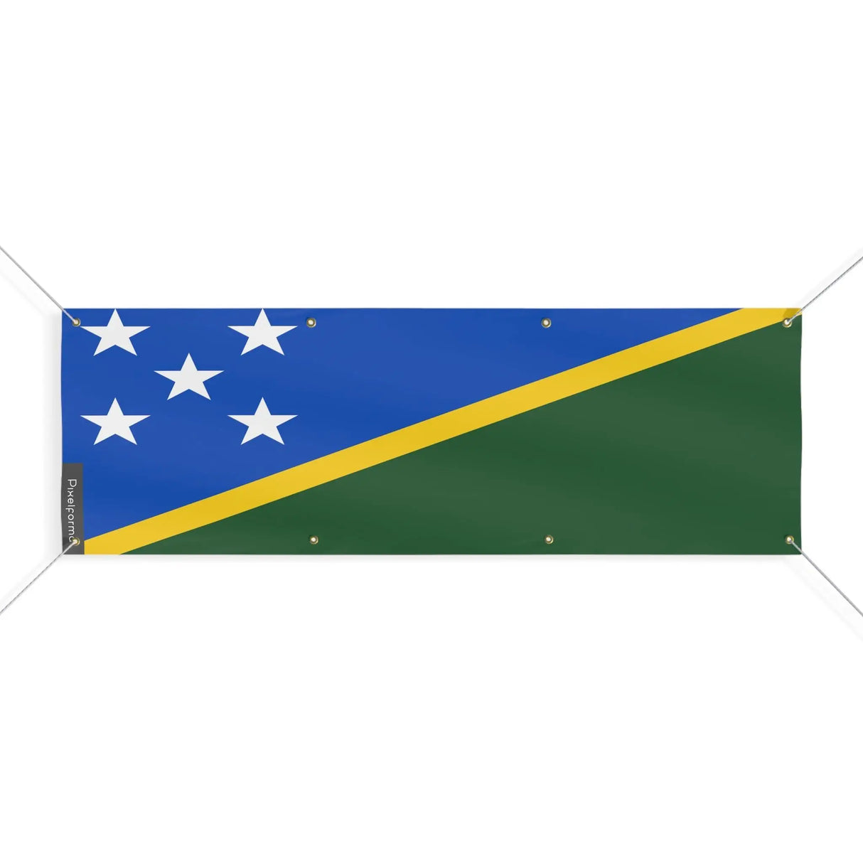 Grand drapeau salomon polyester résistant aux intempéries