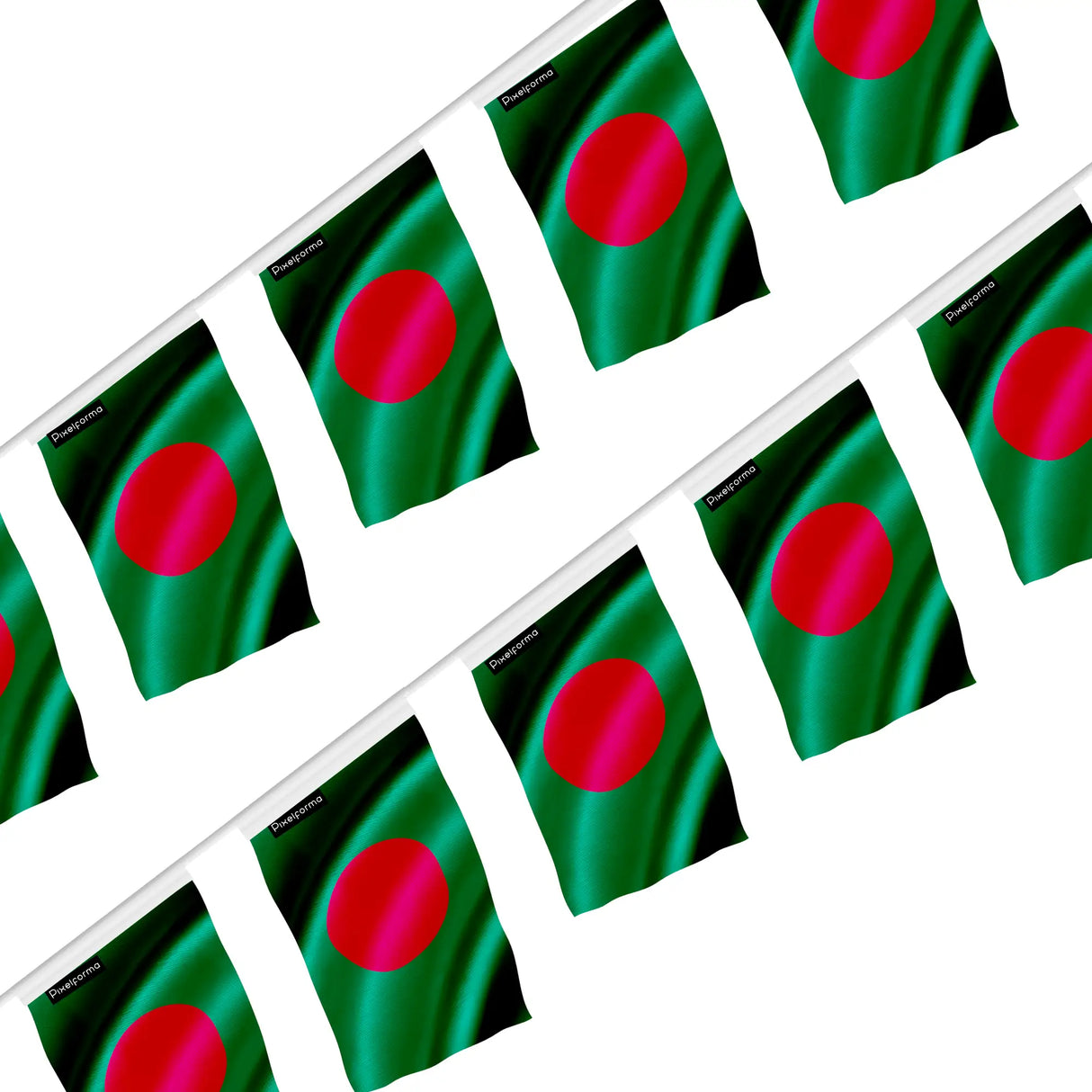 Guirlande drapeau bangladesh polyester à suspendre