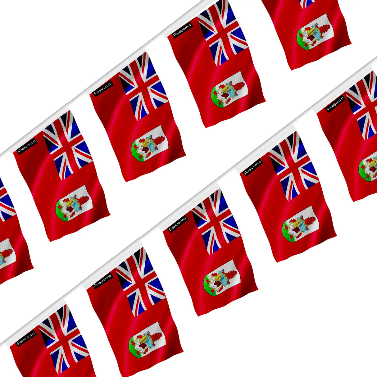 Guirlande drapeau bermudes polyester à suspendre