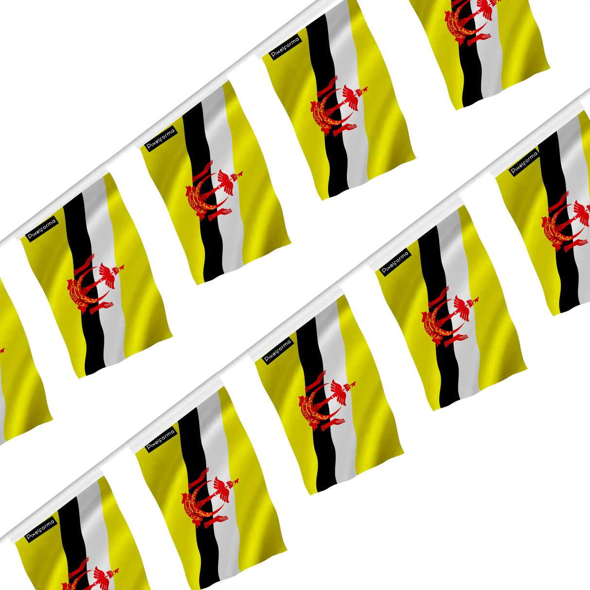 Guirlande drapeau brunei en polyester à suspendre