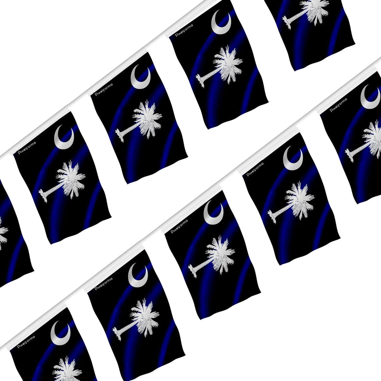 Guirlande drapeau caroline du sud polyester résistant