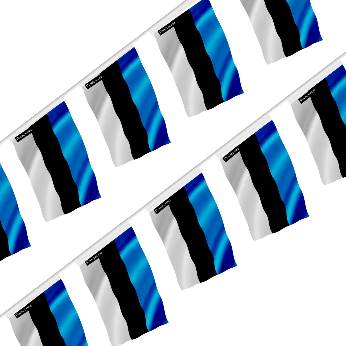 Guirlande drapeau estonie polyester à accrocher événement