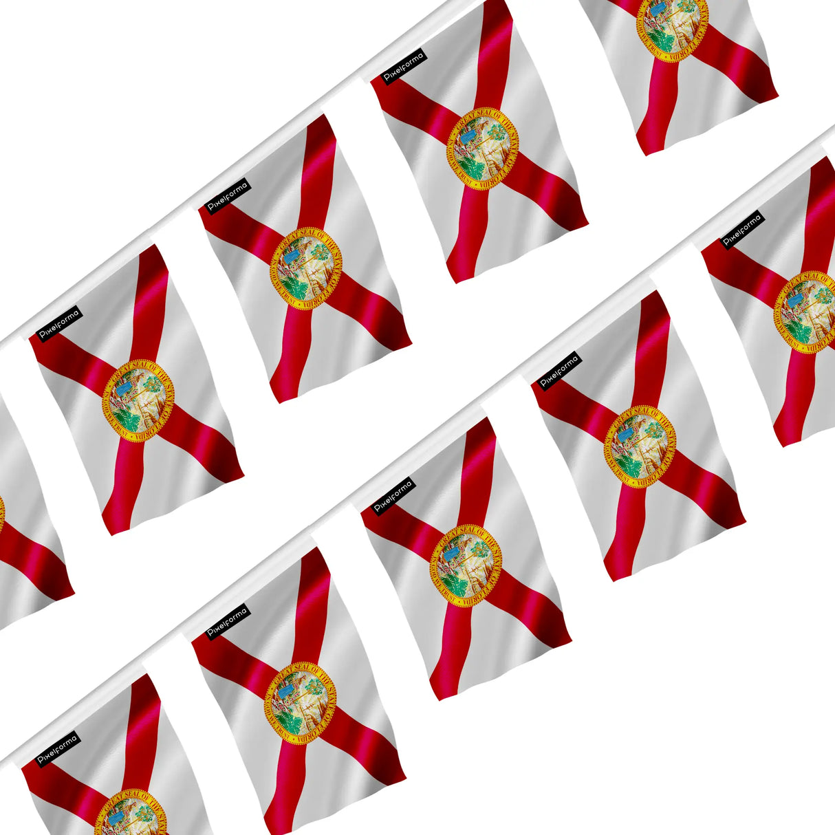 Guirlande drapeau floride polyester résistant à accrocher